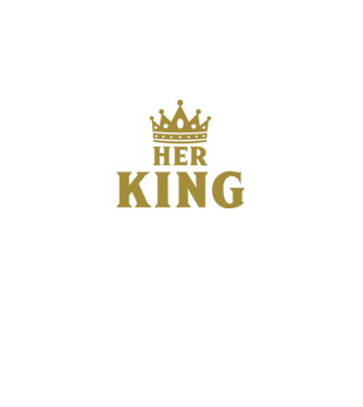 Her King model gri închis pe tricou