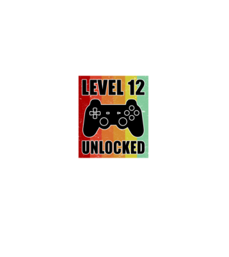 level 12 unlocked retro gamer model negru pe tricou