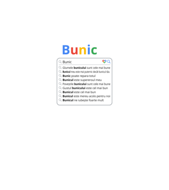 căutare Google Bunic model negru pe tricou