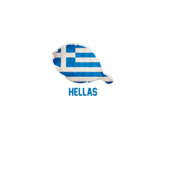 Steag grecesc model alb pe tricou