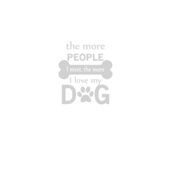 The more people i meet model negru pe tricou