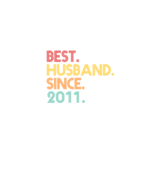 best husband since 2011 retro model negru pe tricou