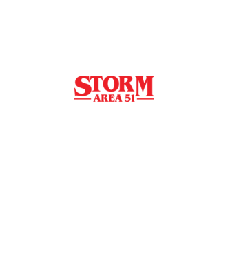 storm area 51 stranger model negru pe tricou