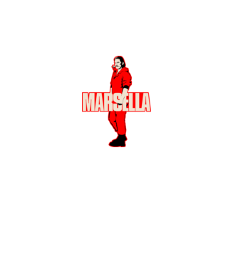 mareille la casa de papel model negru pe tricou