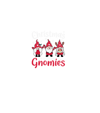Christmas with my gnomies model negru pe tricou