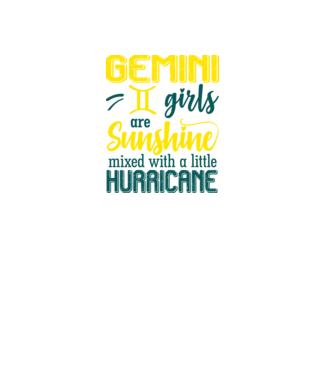 Sunshine with Hurricane GEMINI model negru pe tricou
