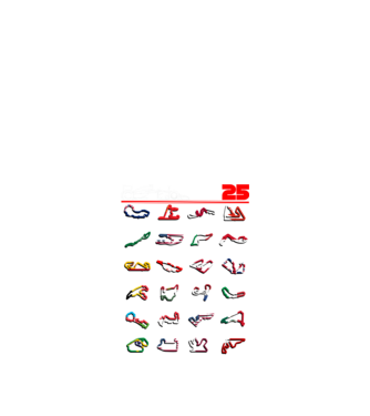 F1 calendar 2025 Negru model negru pe tricou