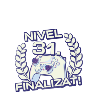 Nivel 31 finalizat! model alb pe tricou
