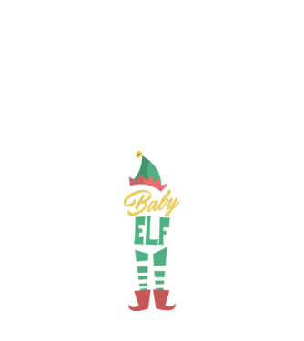 Elf family baby model alb pe tricou