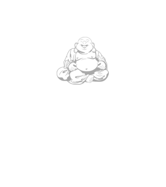 fat buddha model negru pe tricou