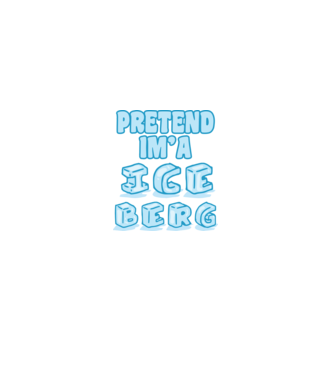 Iceberg carnaval model alb pe tricou