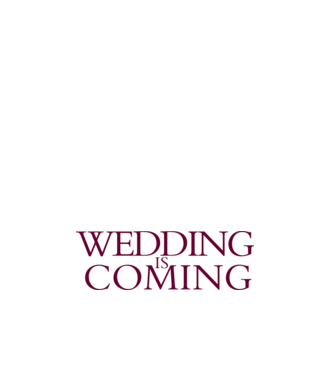 Wedding is coming model alb pe tricou