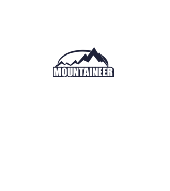 mountaineer model alb pe tricou