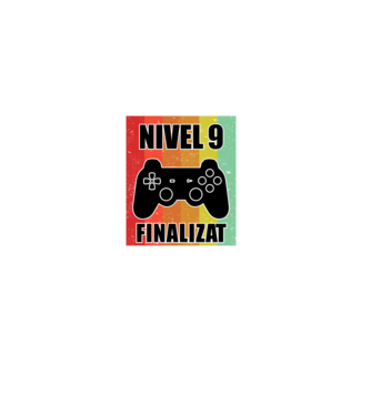 Nivel 9 finalizat model negru pe tricou