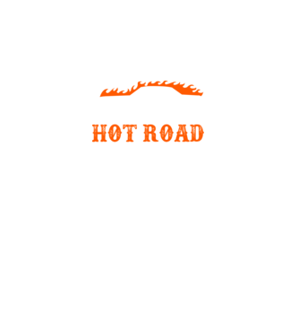 Hot road cartel model negru pe tricou