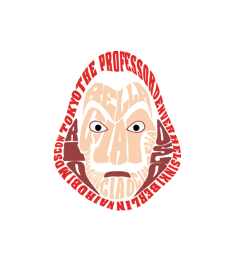 money heist logo names model alb pe tricou