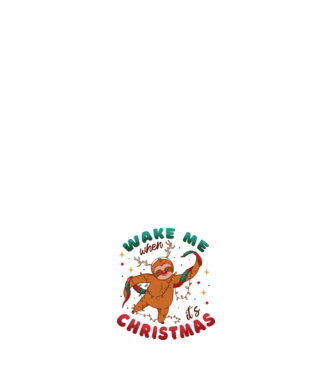 Christmas Sloth model negru pe tricou