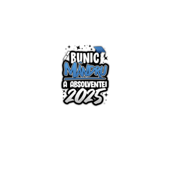 Bunic MÂNDRU a absolventei model alb pe tricou