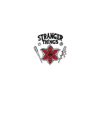 stranger things demogorgon head2 model alb pe tricou