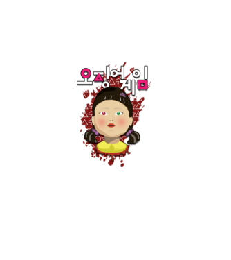 red light green light doll model gri pe tricou