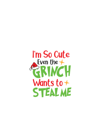 So cute Grinch model negru pe tricou