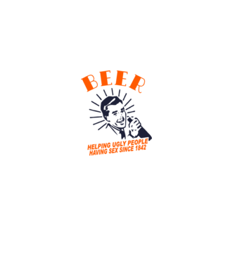 beeer model alb pe tricou