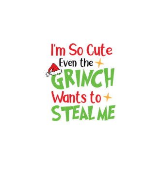 So cute Grinch model negru pe tricou