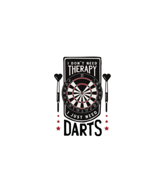 Darts Therapy model gri pe tricou