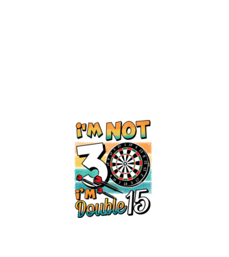 Darts Birthday 30 years old model alb pe tricou