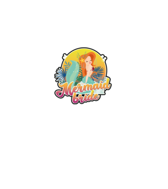 Mermaid bride hawaii model alb pe tricou
