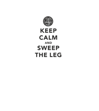 Keep calm and weep the leg cobra kai model alb pe tricou