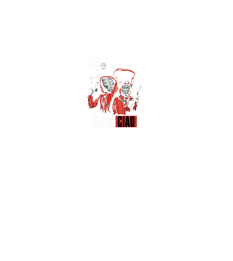 bella ciao money heist model negru pe tricou