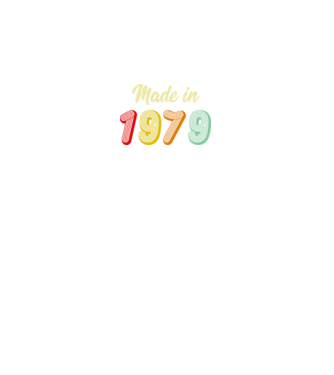 made in 1979 retro model negru pe tricou