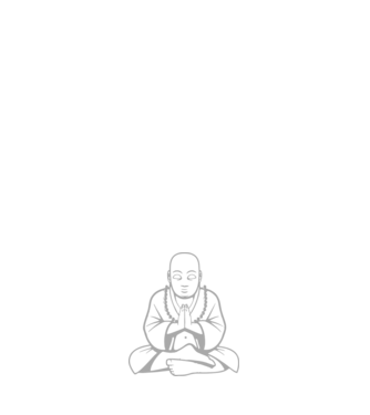 monk outline model negru pe tricou