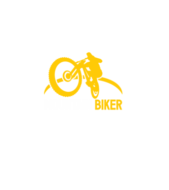 mountain biker model turcoaz pe tricou