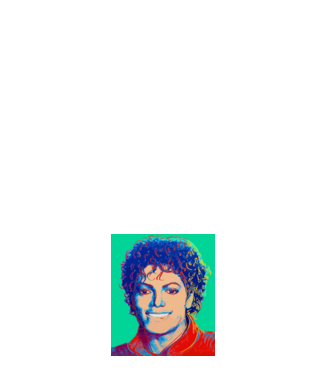 Micheal Jackson Art model negru pe tricou