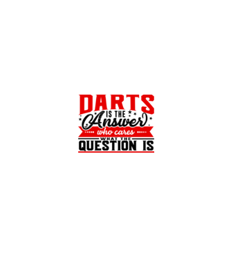 Sport is the answer DARTS model alb/roșu pe tricou
