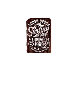 South Beach model negru pe tricou