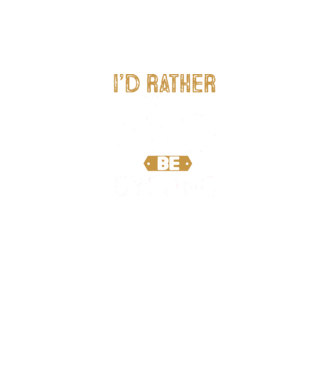 I'd rather be cycling model turcoaz pe tricou