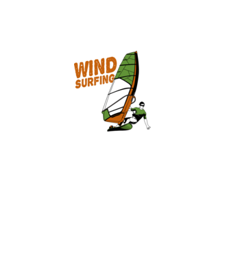 Wind Surf model turcoaz pe tricou