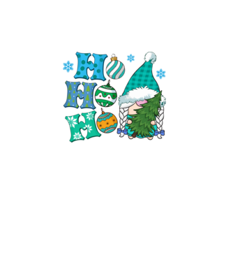 Ho-ho-ho gnome model turcoaz pe tricou
