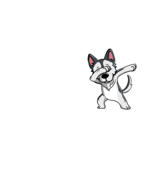 Husky DAB model galben neon pe tricou