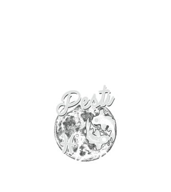 Zodiac bărbat PEȘTI retro model negru pe tricou