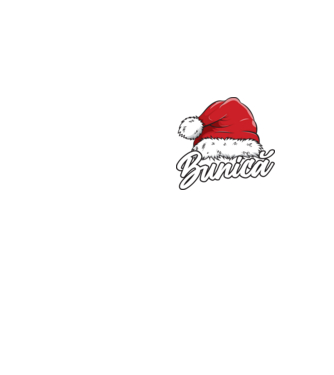 bunică Santa Hat model galben neon pe tricou