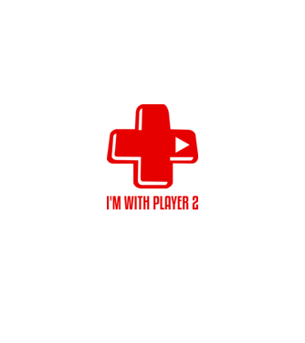 player 2 model alb pe tricou
