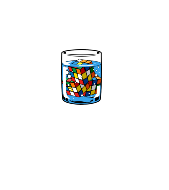 Rubik Ice model roz deschis pe tricou