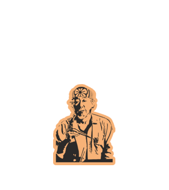 Mister miyagi cobra kai model alb pe tricou