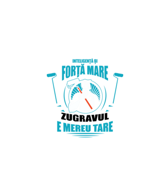 Inteligență și forță mare, zugravul e mereu tare model negru pe tricou