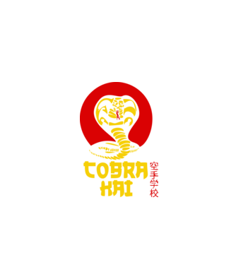 cobra kai japan logo model negru pe tricou