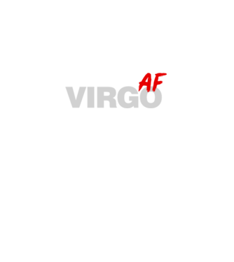 VIRGO as fuck model negru pe tricou